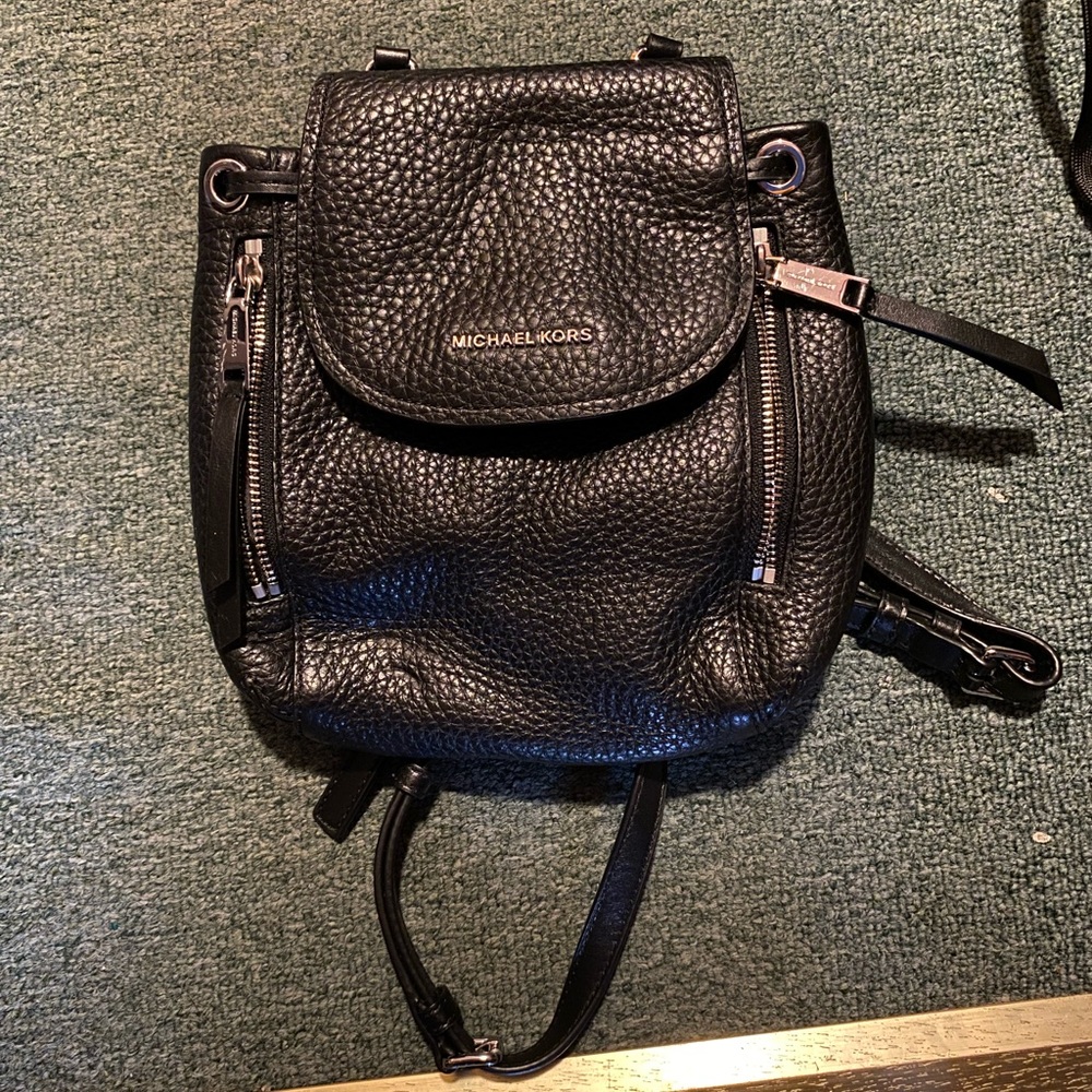 Viv ExtraSmall Pebbled Leather Backpack Gem